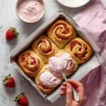 Strawberry Sweet Rolls with Strawberry Cream Cheese Frosting Recipe