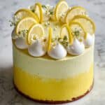 Lemon Layer Cake with Lemon Curd and Buttercream Frosting Recipe