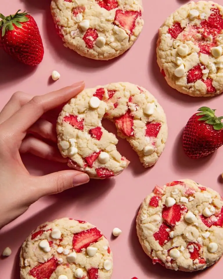 Strawberry White Chocolate Cookies Recipe