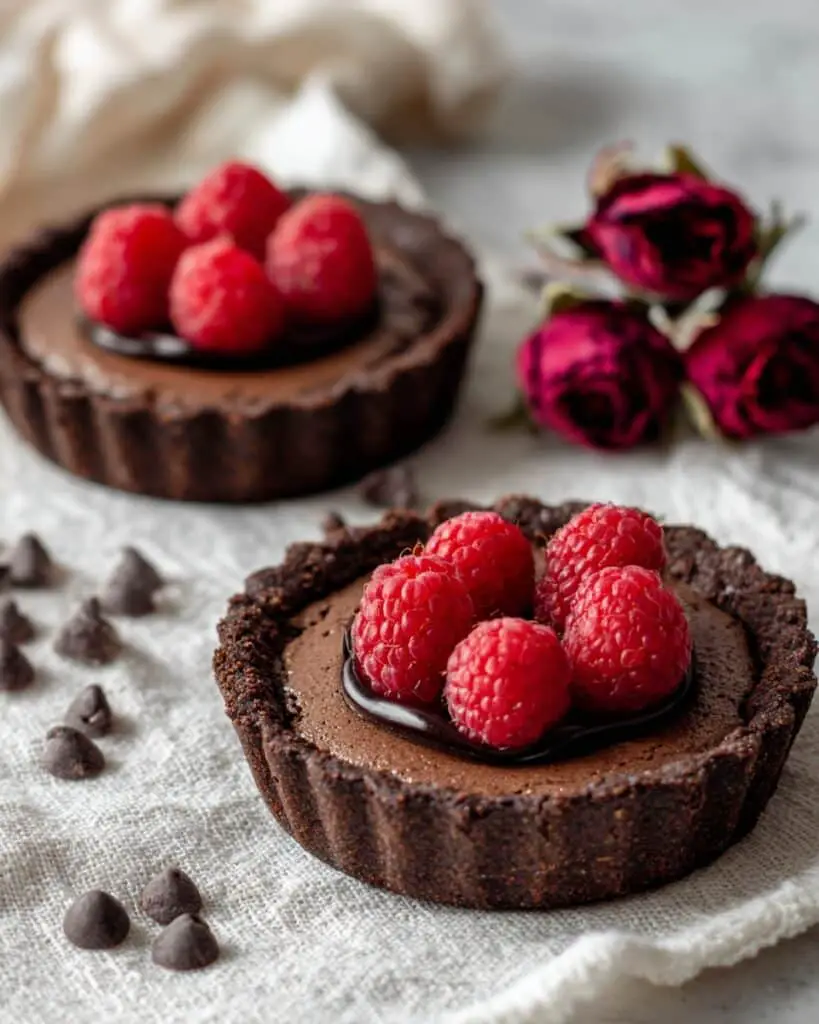 Chocolate Almond Tart with Raspberry Recipe