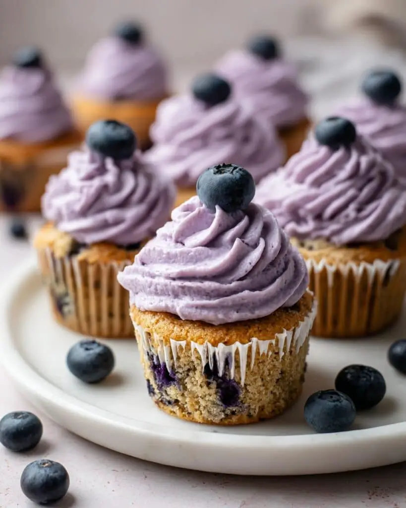 Air Fryer Blueberry Cupcakes Recipe