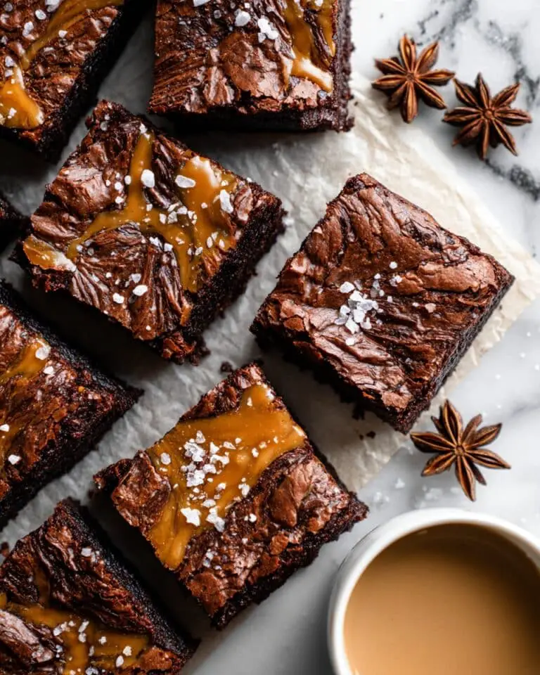 Caramel Mocha Nutella Brownies Recipe