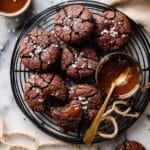 Crinkly Caramel Stuffed Brownie Cookies Recipe