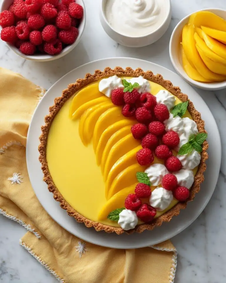 Mango Curd Tart with Coconut Crust Recipe