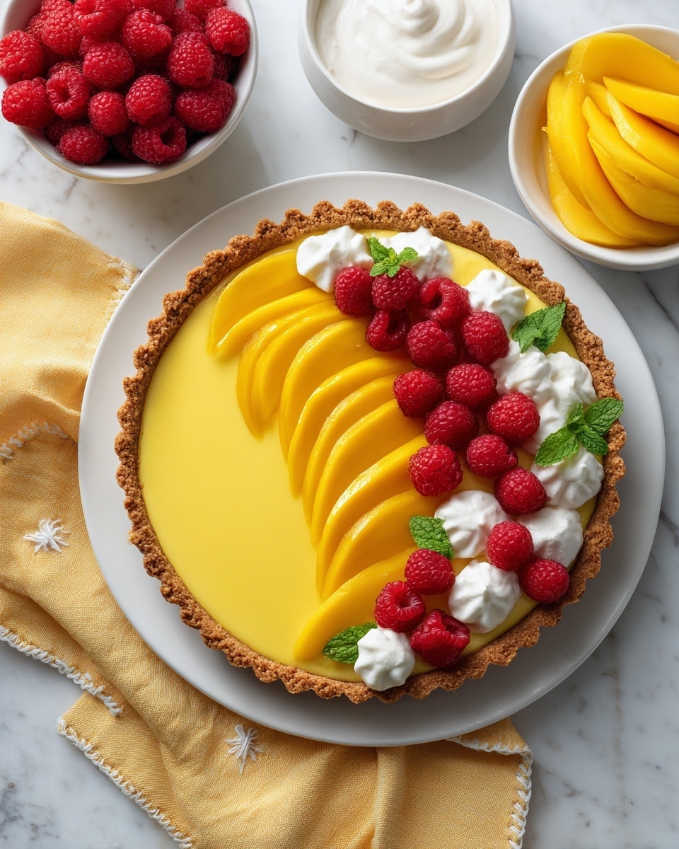 Mango Curd Tart with Coconut Crust Recipe