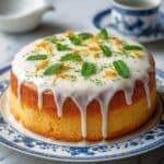 Peach Cobbler Pound Cake with Cream Cheese Recipe