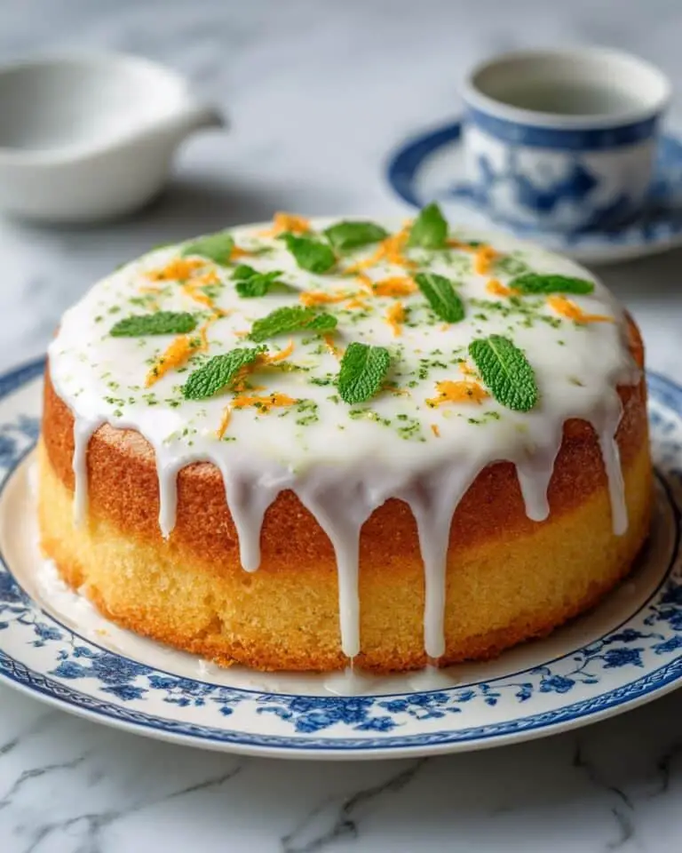 Peach Cobbler Pound Cake with Cream Cheese Recipe