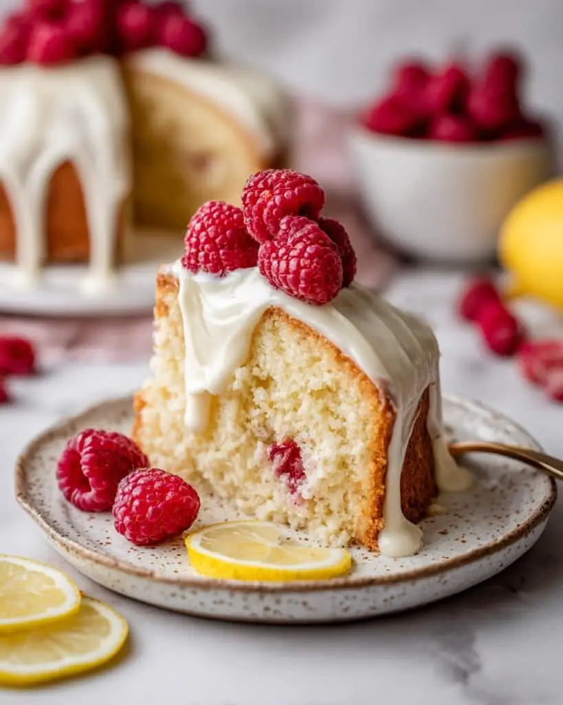Lemon Raspberry Bundt Cake Recipe
