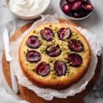 Italian Yogurt Plum Cake Recipe