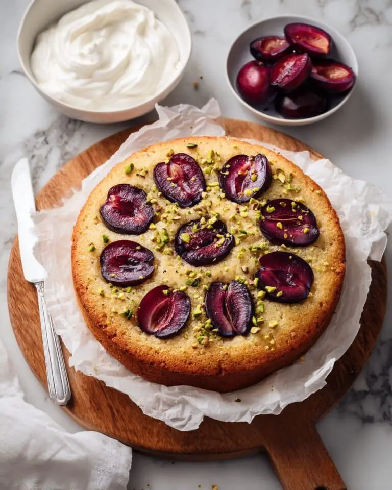Italian Yogurt Plum Cake Recipe