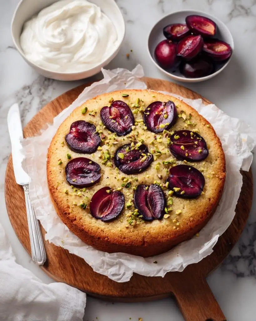 Italian Yogurt Plum Cake Recipe