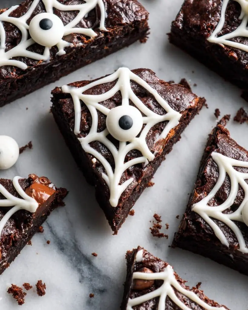 Spider Web Brownies Recipe