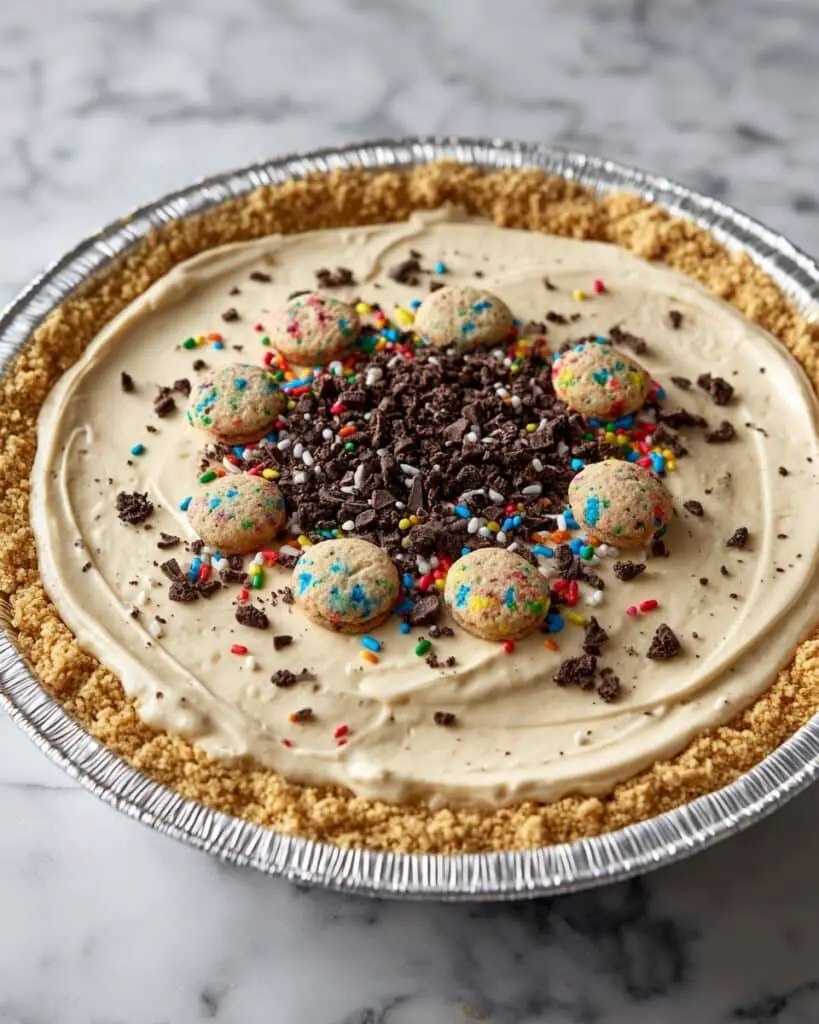 Rainbow Chip Cookie No-Bake Cheesecake Recipe