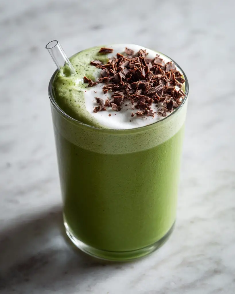 Healthy Shamrock Shake {Avocado Mint Smoothie} Recipe