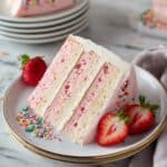 Pink Strawberry Layer Cake Recipe