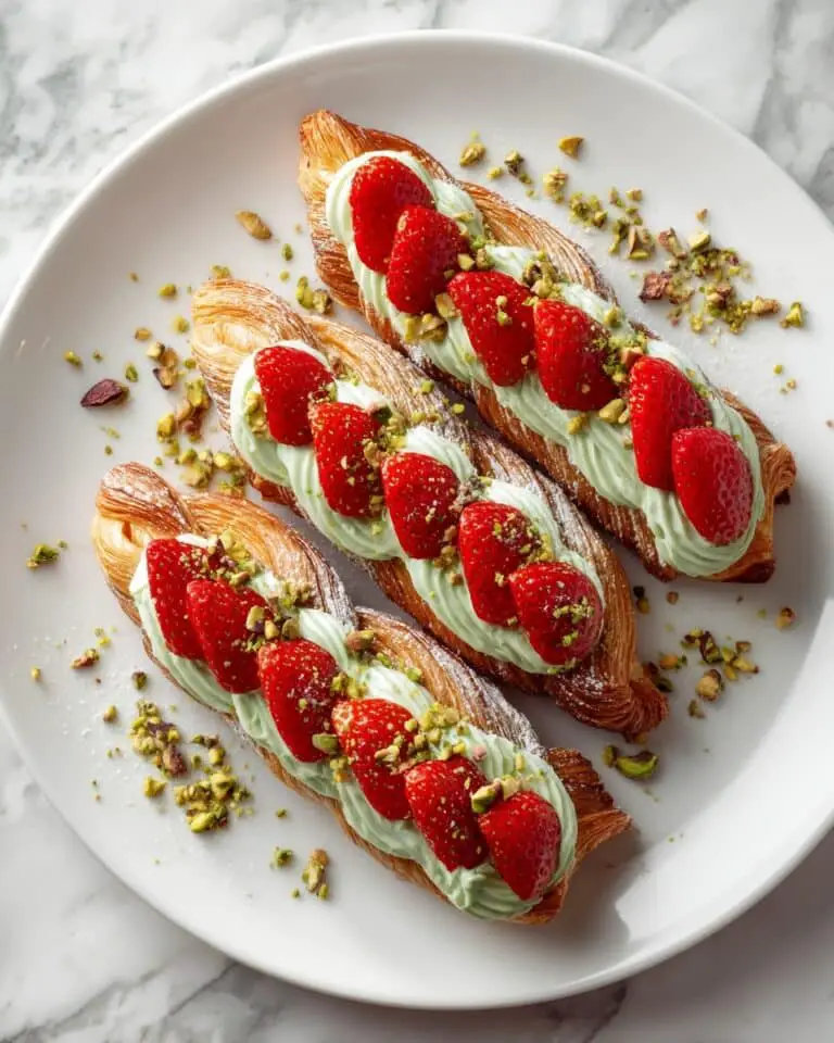 No-Bake Strawberry Pistachio Ladyfingers Dessert Recipe