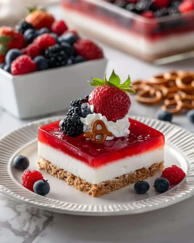 Mixed Berry Pretzel Salad Recipe