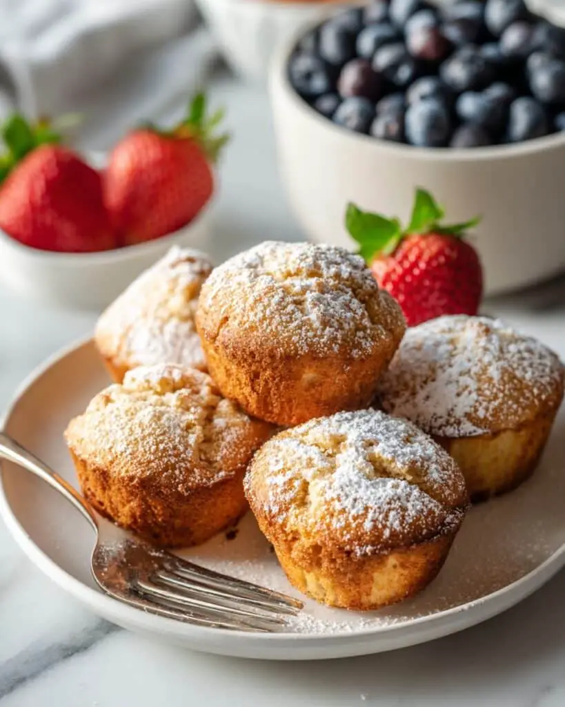 Coffee Cake Muffins with Cinnamon Swirl and Vanilla Glaze Recipe