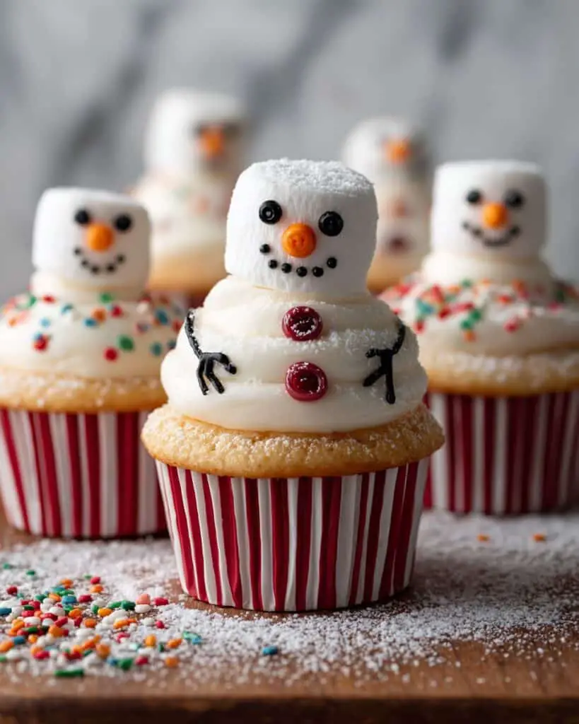 Snowman Cupcakes Recipe
