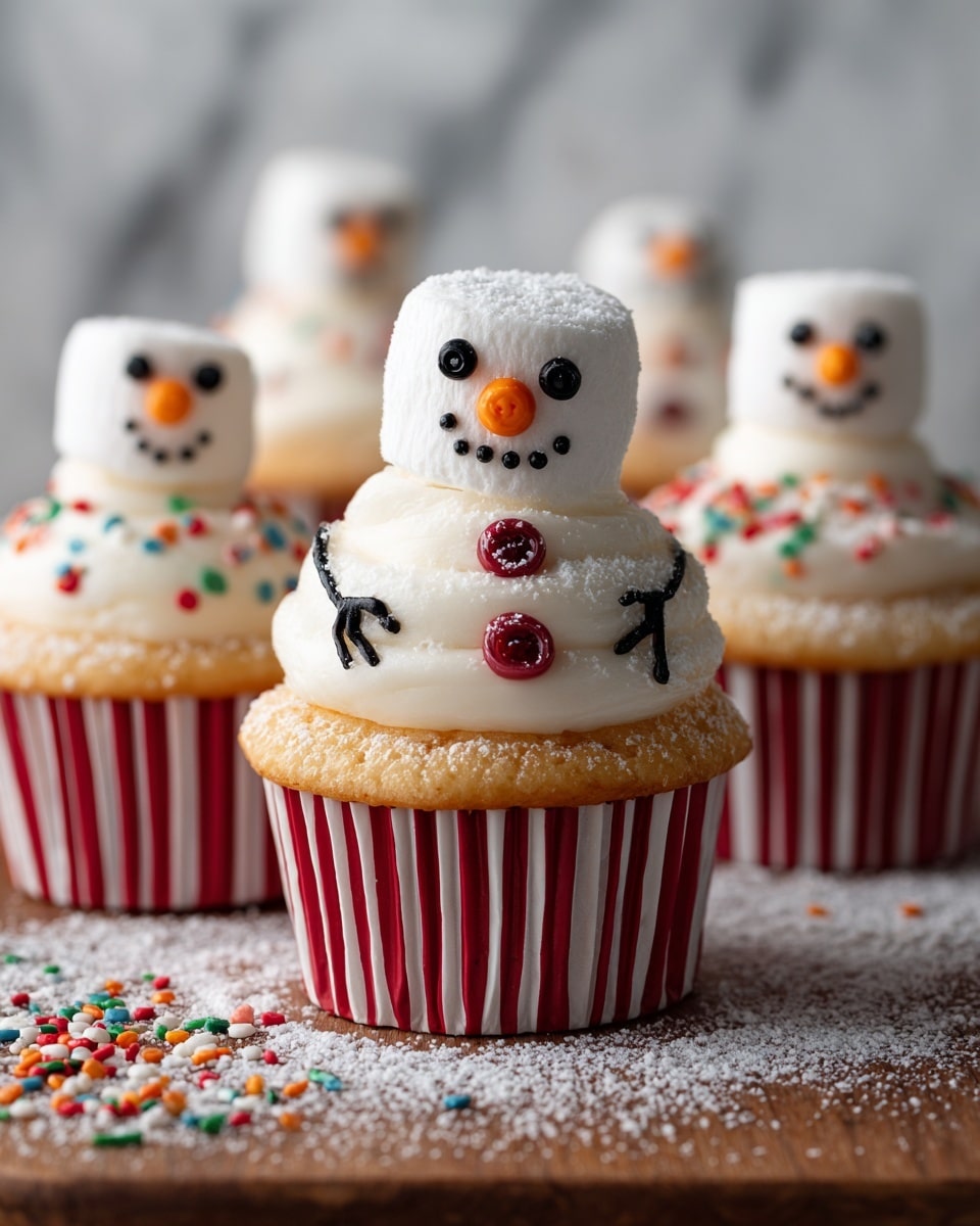 Snowman Cupcakes Recipe