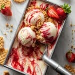Strawberry Cheesecake Ice Cream (No Churn) Recipe
