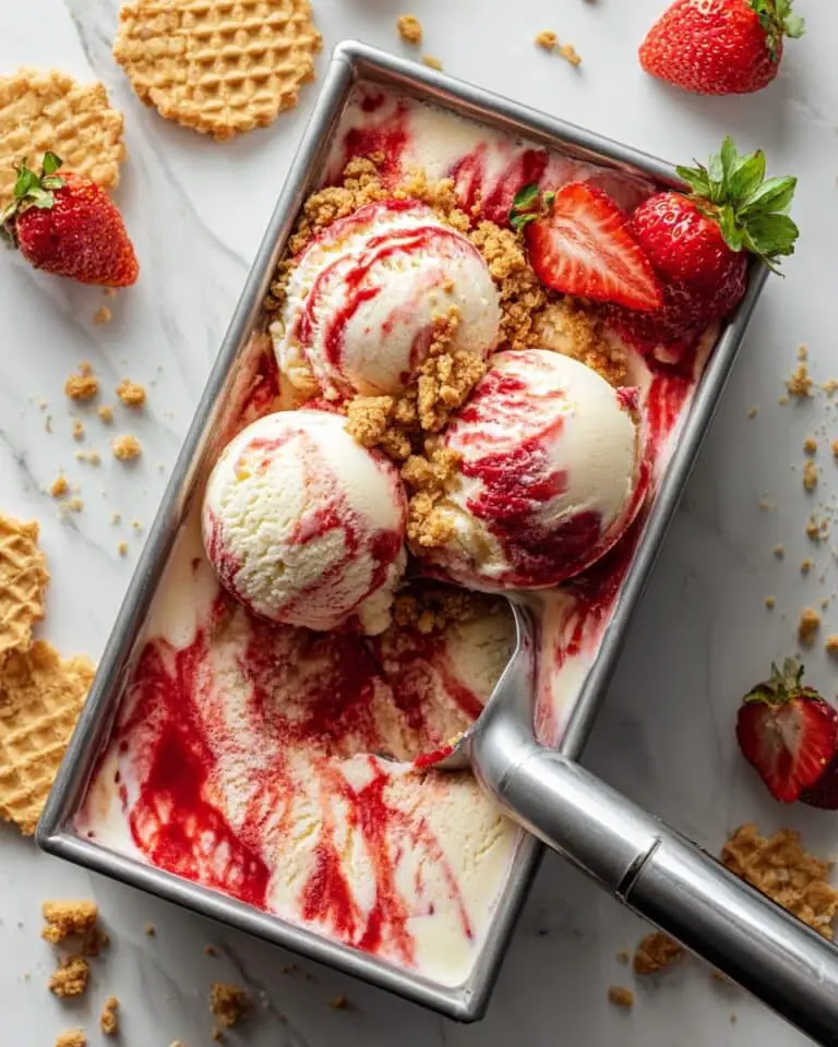 Strawberry Cheesecake Ice Cream (No Churn) Recipe