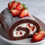 Strawberry Chocolate Roll Cake Recipe