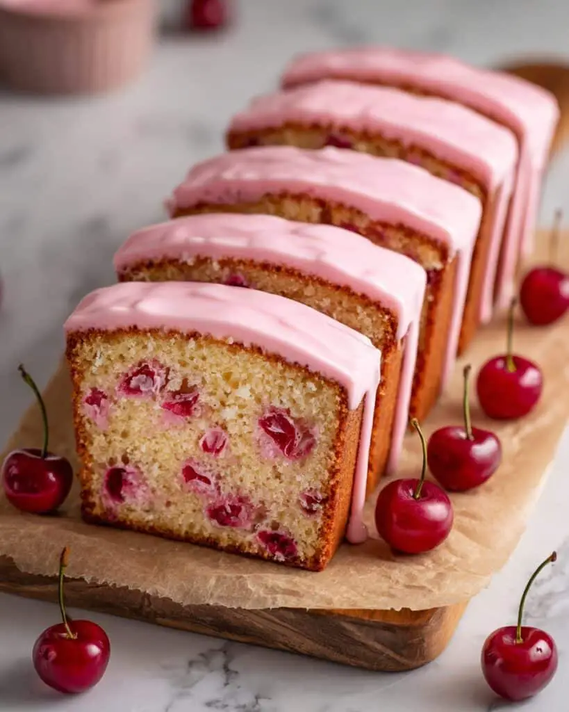 Cherry Bread with Cherry Glaze Recipe