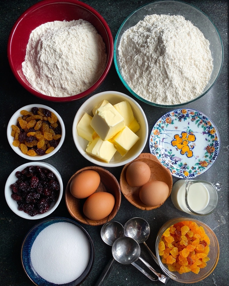 The image shows seven small white bowls placed on a white marbled surface. The largest bowl on the right is filled with light yellow sponge cake pieces, cut into small cubes with a soft texture. Next to it on the top left is a bowl with smooth, creamy white mascarpone cheese. Below it, there is a bowl of heavy cream, showing a glossy, liquid white texture. To the left of these, a bowl contains green chopped pistachios with a slightly rough texture. Below this, a small bowl has thick, greenish pistachio butter with a creamy texture. At the bottom left is a bowl of powdered sugar, pure white and fine. Finally, on the bottom right, there is a bowl of espresso coffee, dark brown with a layer of frothy bubbles on the surface. photo taken with an iphone --ar 4:5 --v 7