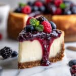 Italian Ricotta Cheesecake with Fresh Berry Sauce Recipe