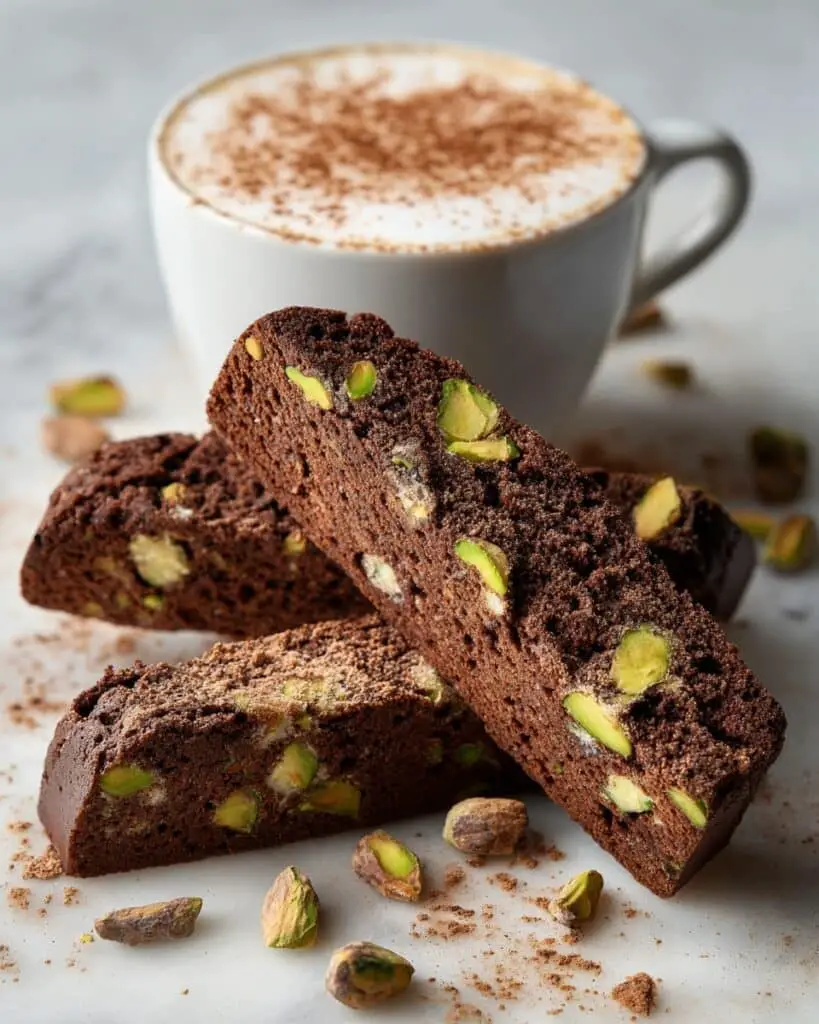 Chocolate Pistachio Biscotti Recipe