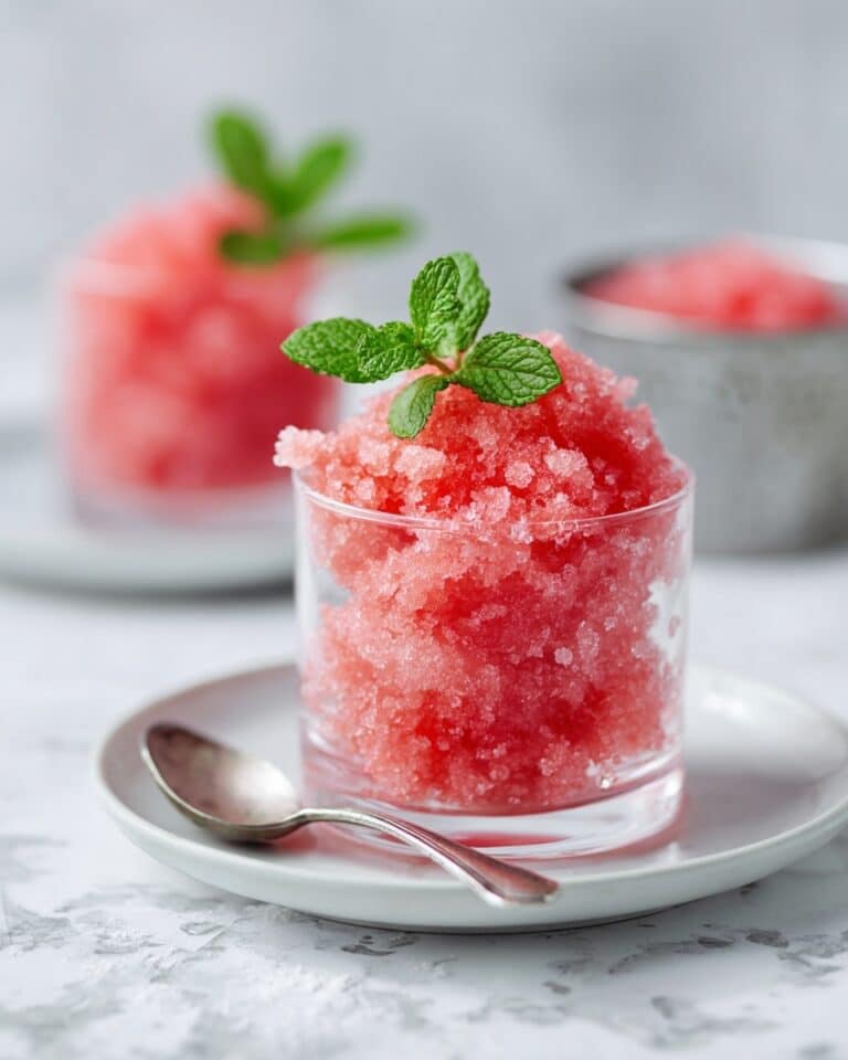 Watermelon Cucumber Granita Recipe