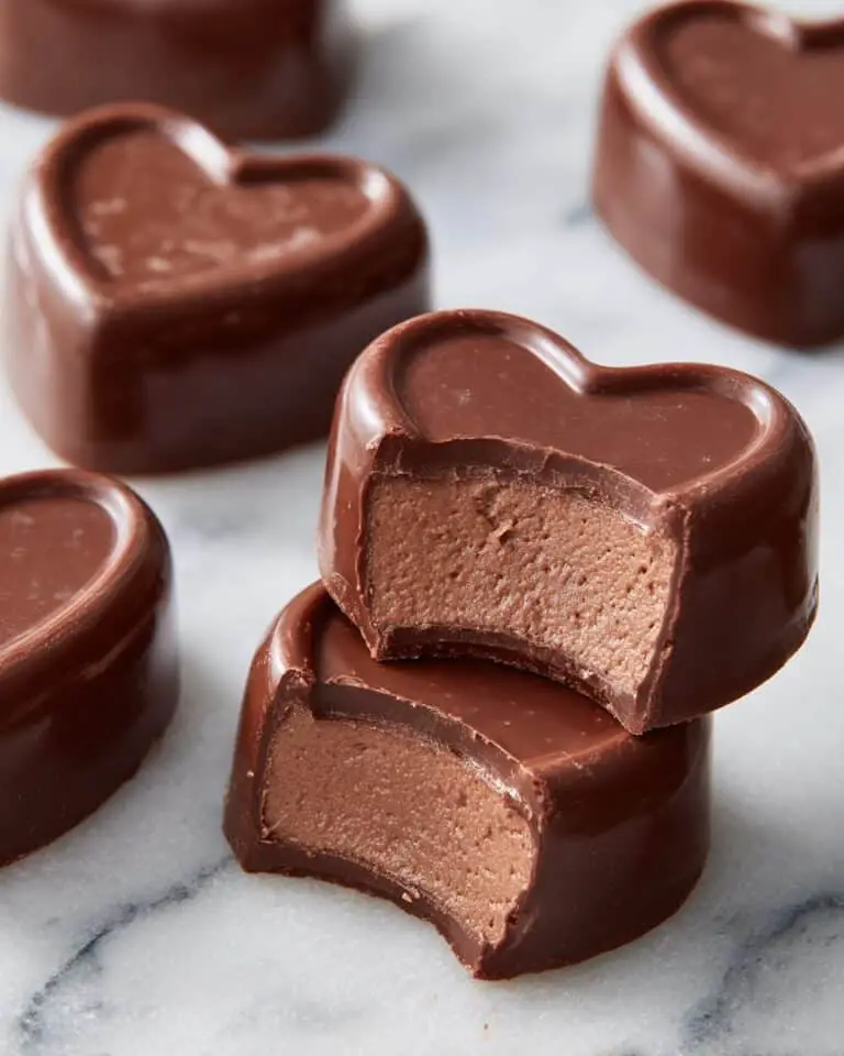 Peanut Butter Chocolate Hearts (Homemade Reese’s) Recipe