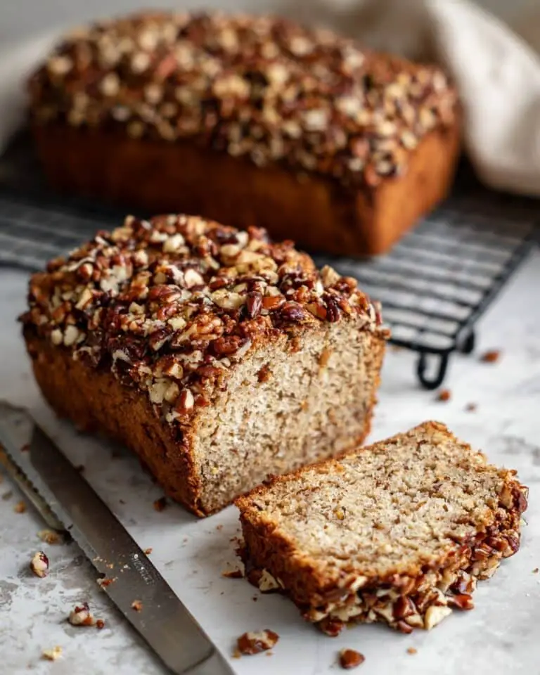 Toffee Pecan Crunch Banana Bread Recipe