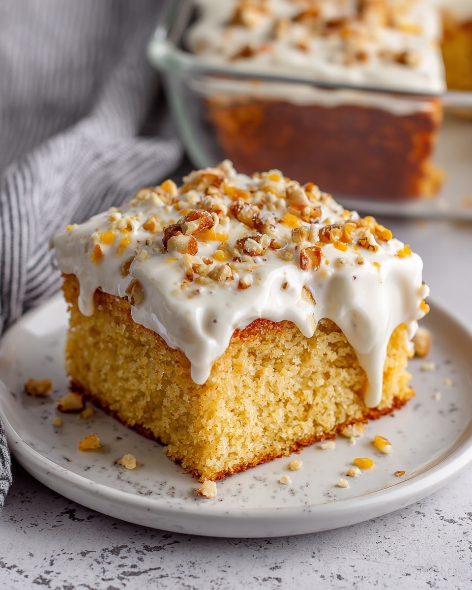 Cream Cheese Banana Bread Poke Cake Recipe