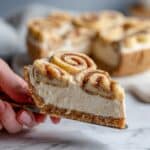 No Bake Cinnamon Roll Cheesecake Recipe