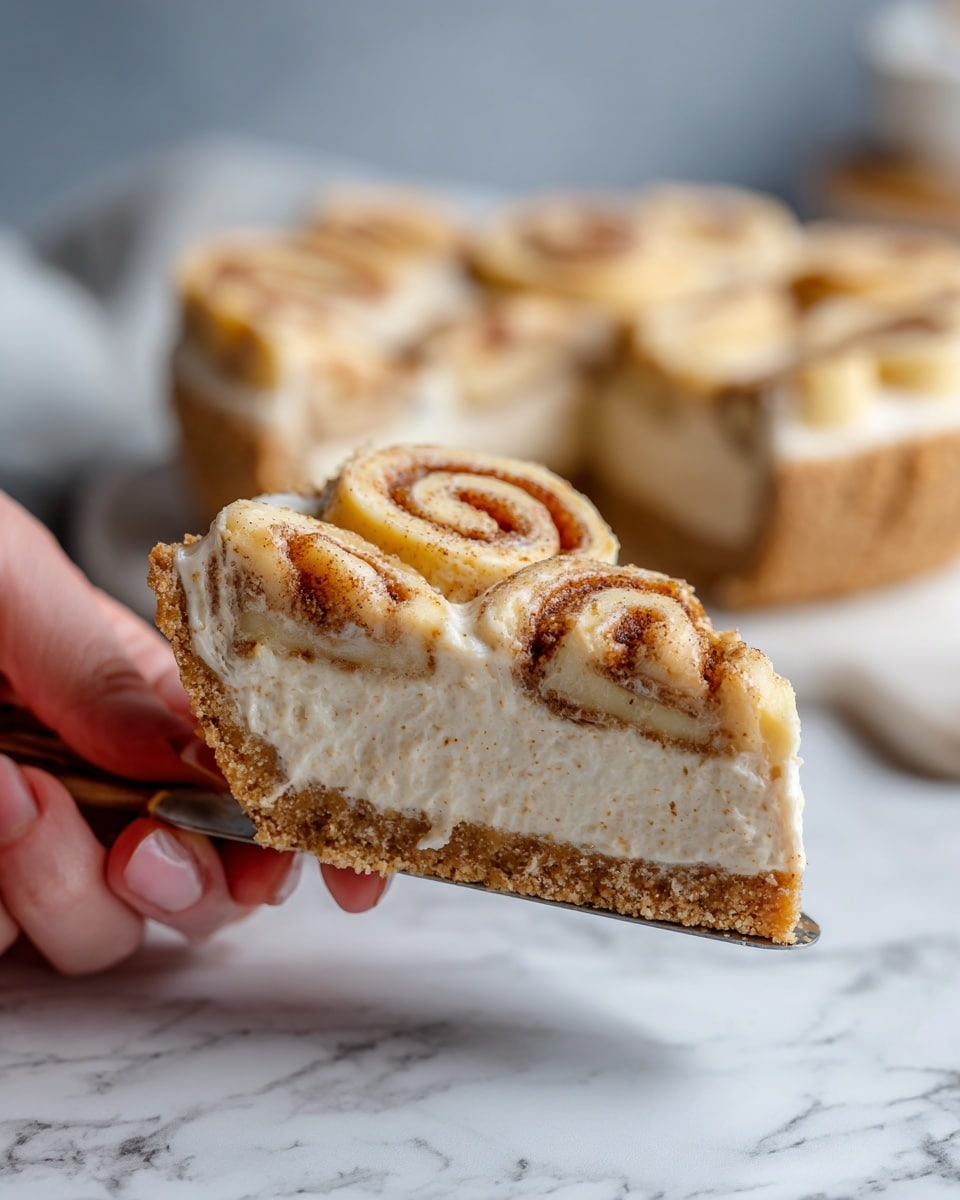 No Bake Cinnamon Roll Cheesecake Recipe