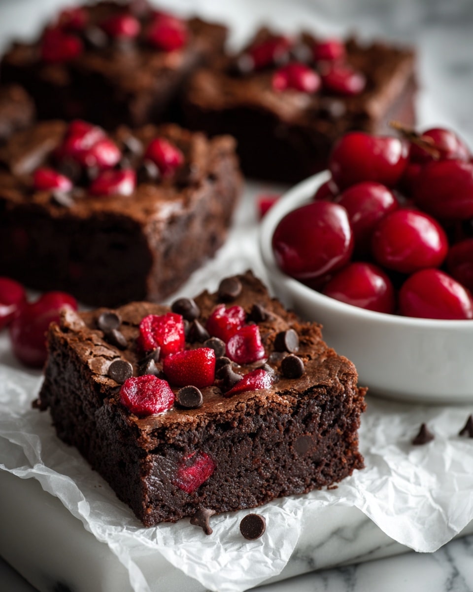 Maraschino Cherry Brownies Recipe