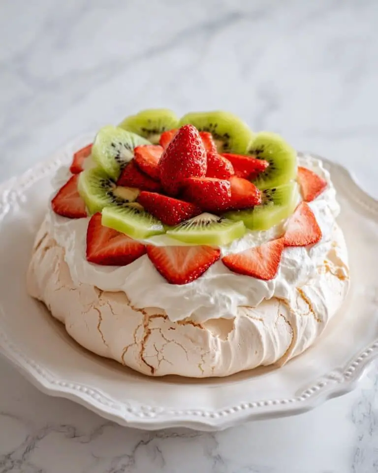 Strawberry Kiwi Pavlova Recipe