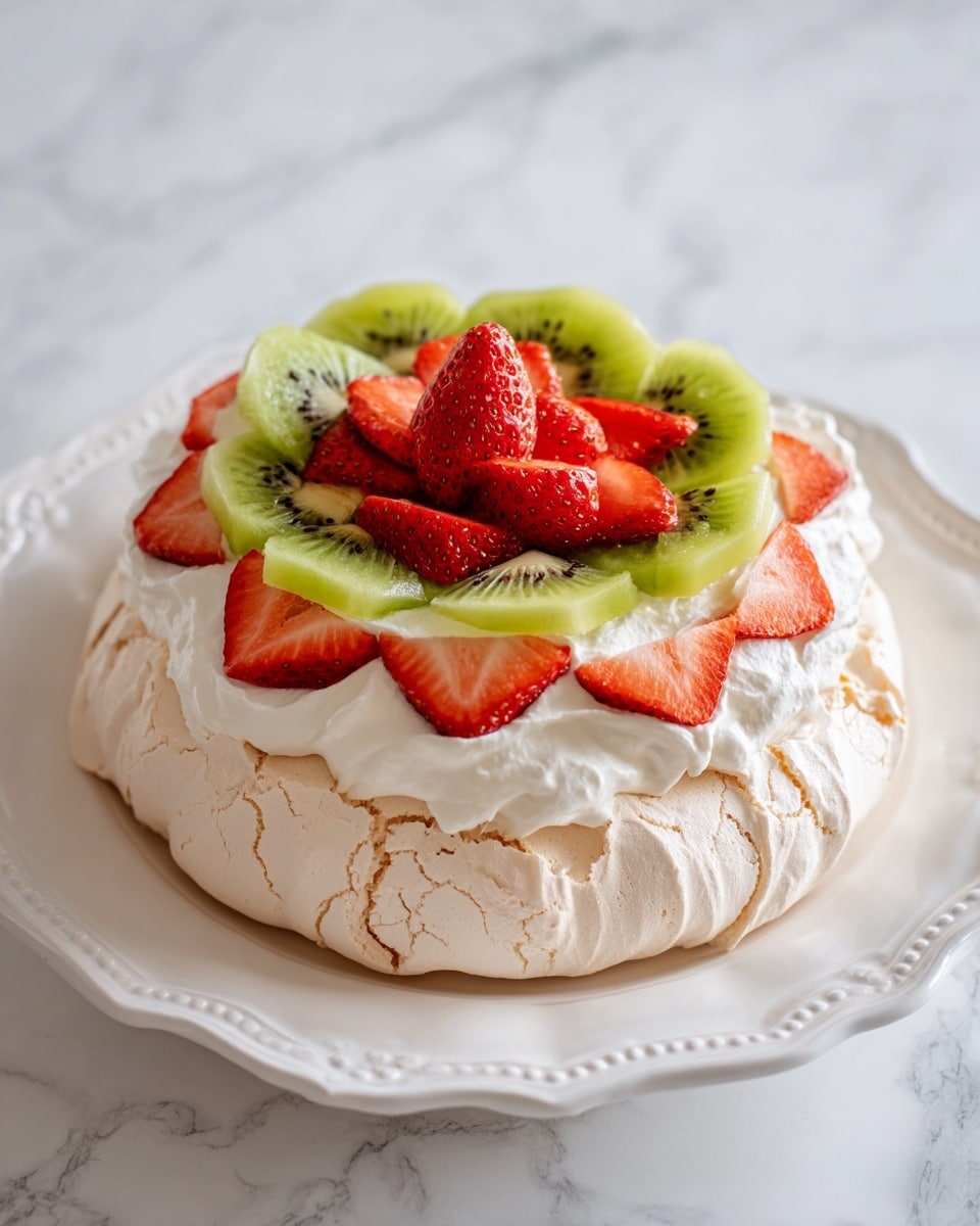 Strawberry Kiwi Pavlova Recipe