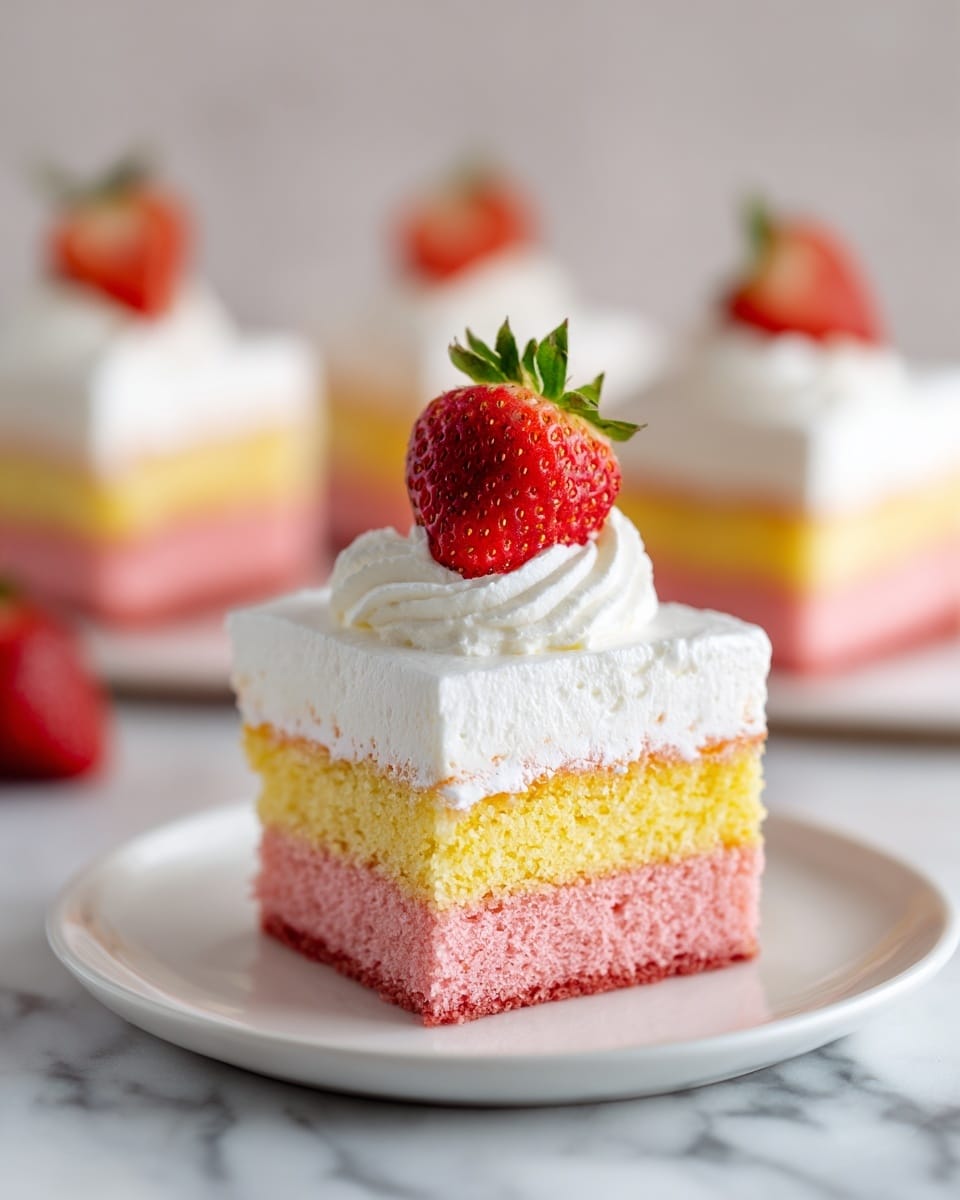 Strawberry Coconut Poke Cake Recipe